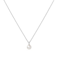 Ania Haie Sterling Silver Shell Pearl Drop Pendant Necklace
