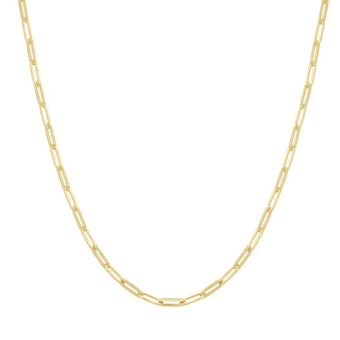 Gold Paper Clip Chain Necklace
