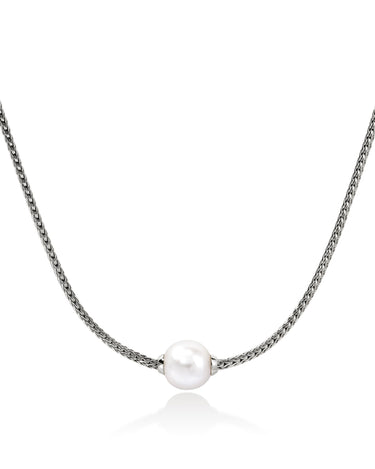 John Hardy JH Essentials Sterling Silver 1.8mm Chain with Cultured Freshwater Pearl Pendant