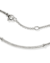 John Hardy JH Essentials Sterling Silver Diamond Pave Chain Necklace