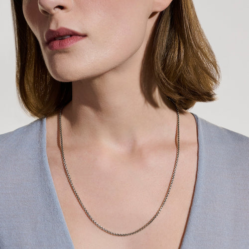 John Hardy Chains Box Sterling Silver 2.7m Box Chain Necklace