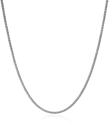 John Hardy Chains Curb Sterling Silver 2.1mm Curb Link Necklace 22"