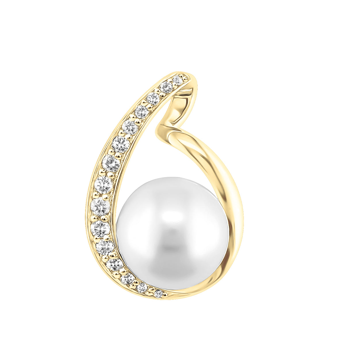 14Kt Yellow Gold 8mm Pearl Pendant