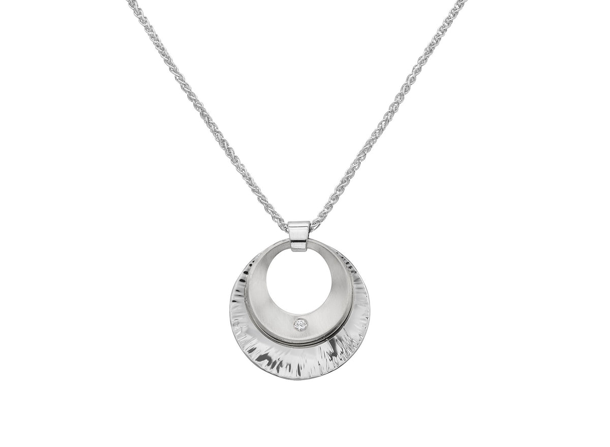 E.L Designs Shimmer Pendant in Sterling Silver