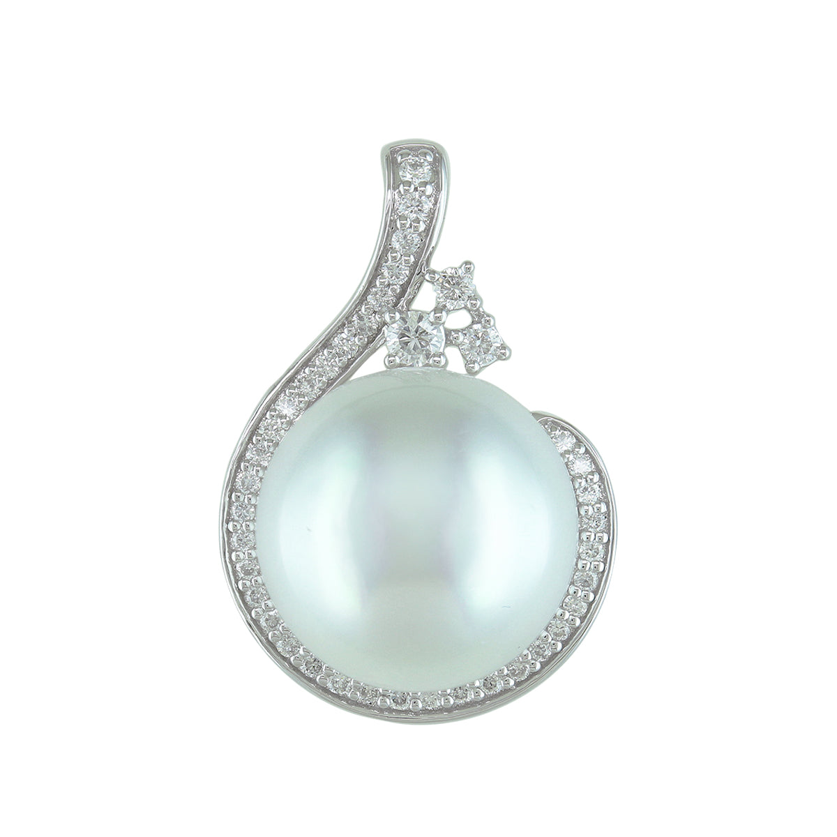 14Kt White Gold 13.5mm South Sea Pearl Pendant