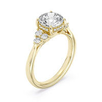 Lasker's Big Rocks Lab-Grown Diamond Collection Ring in 14Kt Yellow Gold with 2.03Ct Round Center Diamond