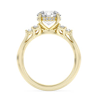 Lasker's Big Rocks Lab-Grown Diamond Collection Ring in 14Kt Yellow Gold with 2.03Ct Round Center Diamond