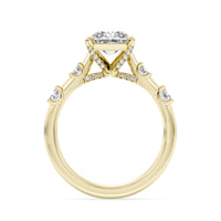 Lasker's Big Rocks Lab-Grown Diamond Collection Ring In 14Kt Yellow Gold With 2.59ct Radiant-Cut Center Diamond