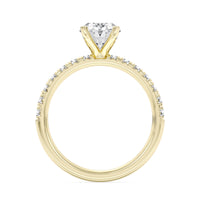 Lasker's Big Rocks Lab-Grown Diamond Collection Ring in 14Kt Yellow Gold with 2.06Ct Oval Center Diamond