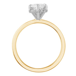 Lasker Big Rocks Hidden Hidden Halo Ring With 2.55ct Centurion 100 Facet Marquise Lab-Grown Center Diamond