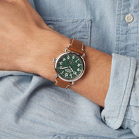 Shinola Runwell Brown/Green 41mm Quartz Watch