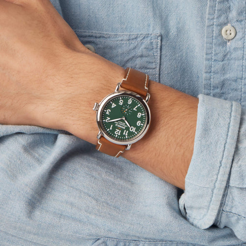 Shinola Runwell Brown/Green 41mm Quartz Watch