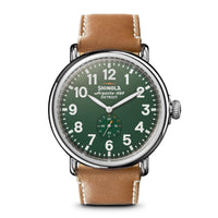Shinola Runwell Largo Tan/Green 47mm Argonite 1069 Quartz Watch