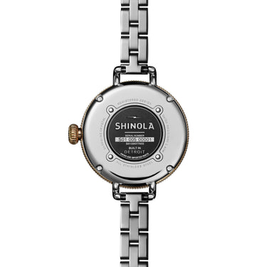 Shinola Birdy Stainless Steel Two-Tone Strap 34mm Mother of Pearl Dial Argonite 775 Watch