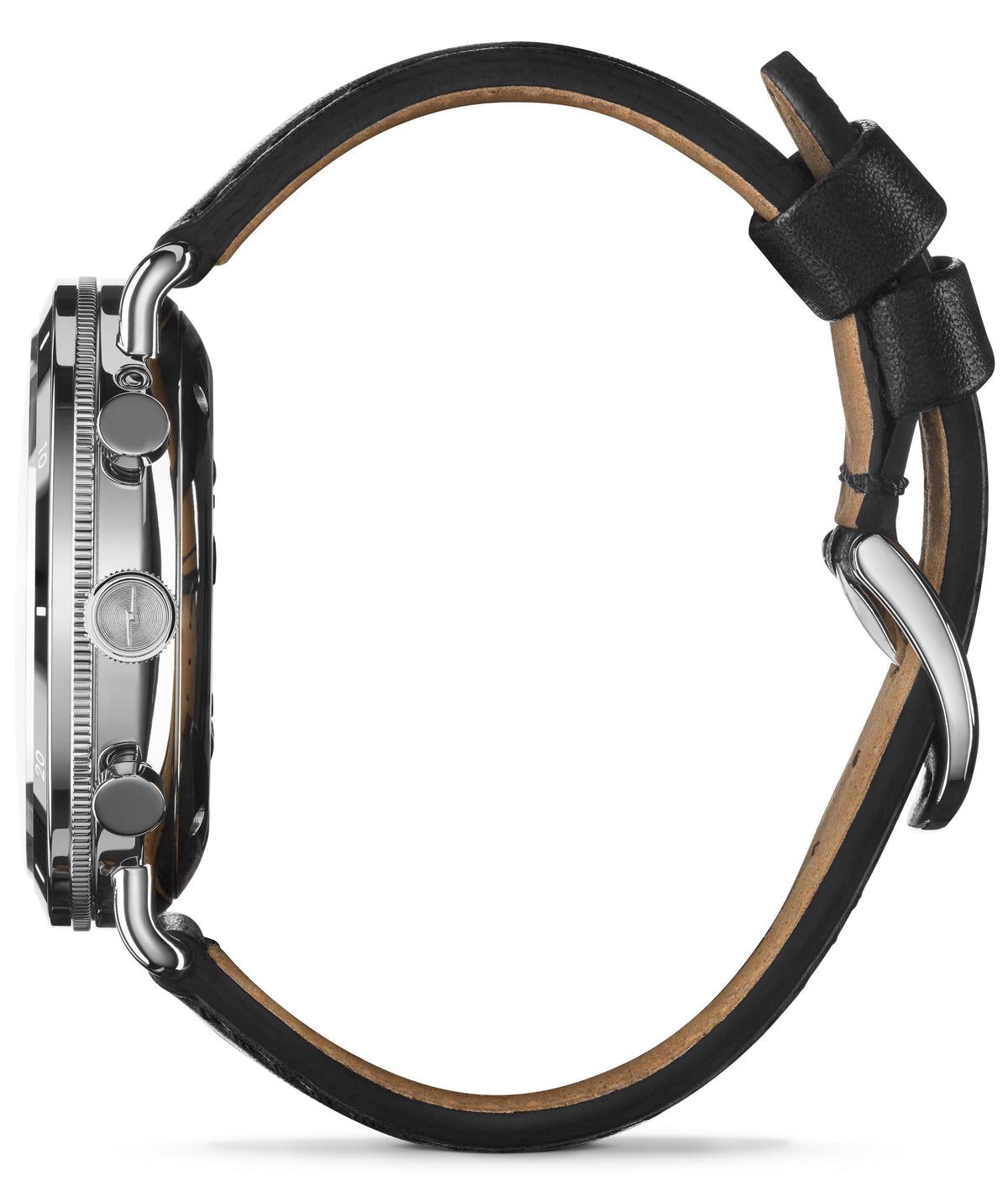 Shinola Canfield Sport Black Leather/Black 45mm Quartz Watch