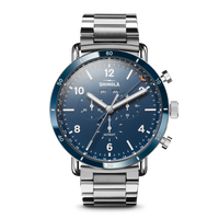 Shinola Canfield Sport Stainless Steel/Midnight Blue 45mm Quartz Watch