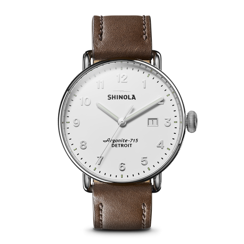 Shinola Canfield Watch with Alabaster Dial