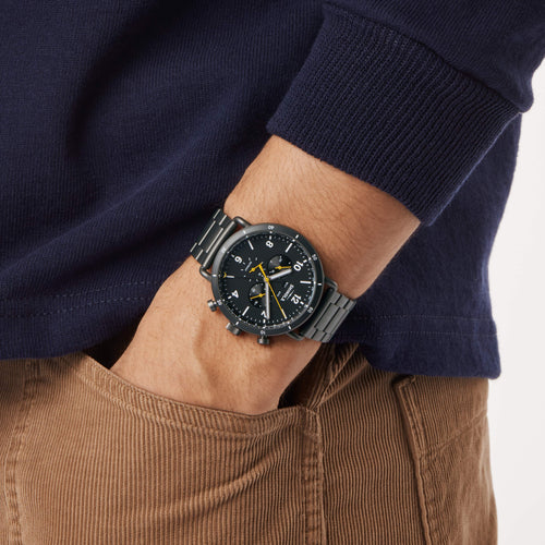 Shinola Canfield Sport PVD Gunmetal/Black 45mm Quartz Watch
