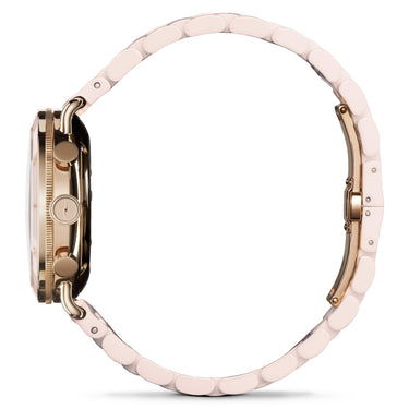 Shinola Canfield Sport Chronograph Blush Ceramic Strap 40mm Mother of Pearl Dial 5040.D Argonite Quartz Watch