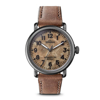 Shinola Runwell British Tan/Petoskey 41mm 703 Quartz Watch