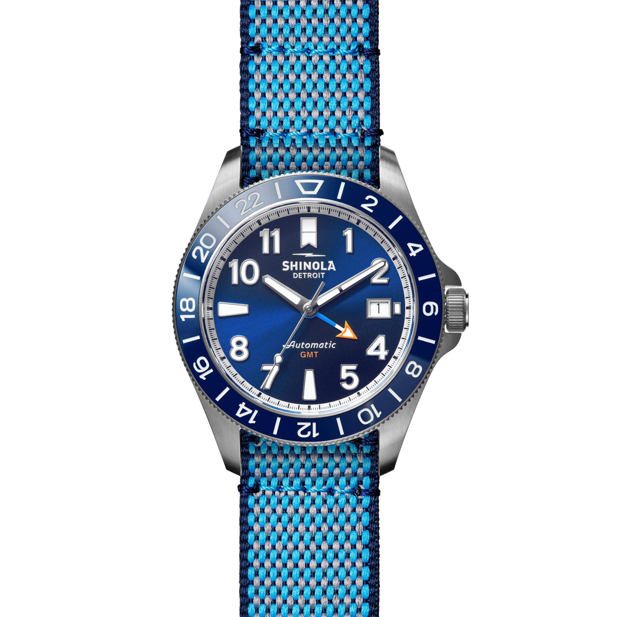 Shinola Monster GMT Stainless Steel/Navy 40mm Automatic Watch