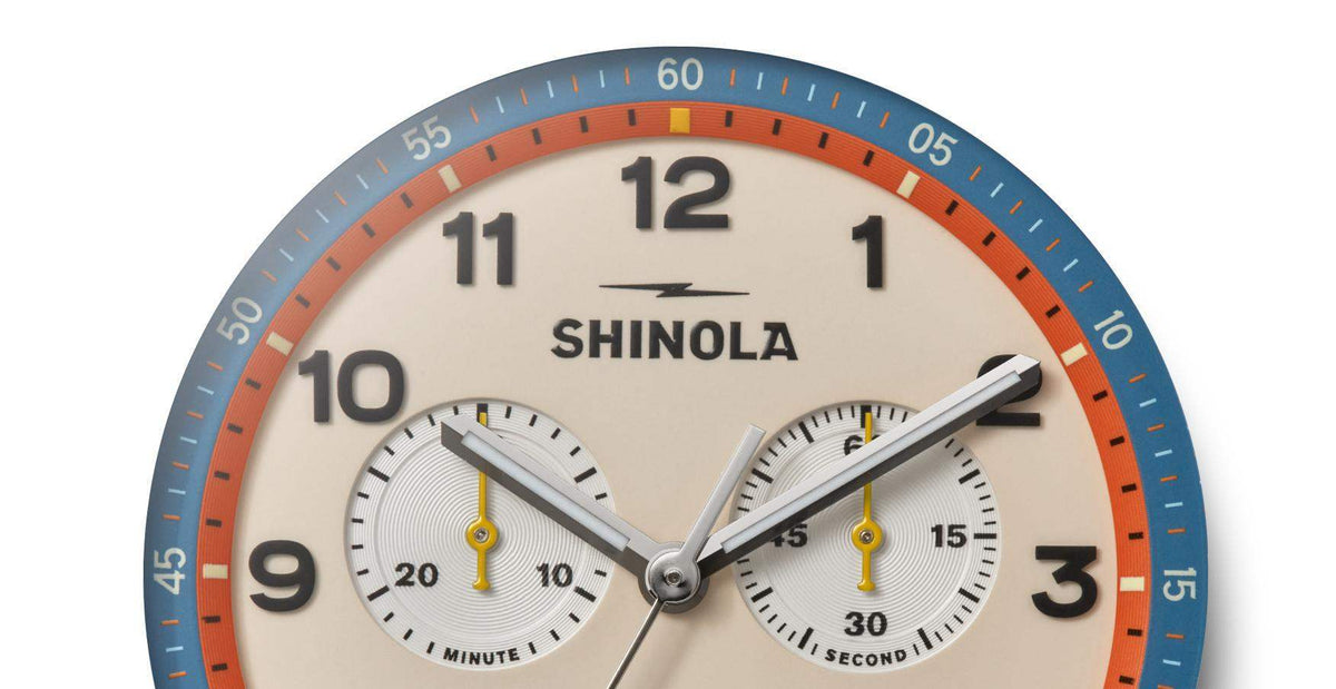 Shinola Canfield C56 Mesh Stainless Steel/Cream 43mm Quartz Watch