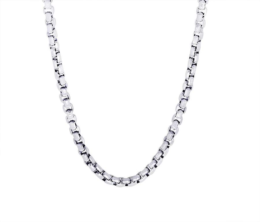 Italgem 24" Stainless Steel 3.5mm Round Box Chain