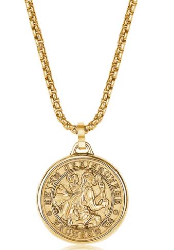 Italgem Steel Saint Christopher Pendant