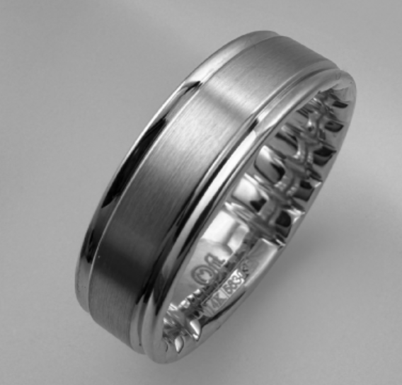 M-Fit 14Kt White Gold Band