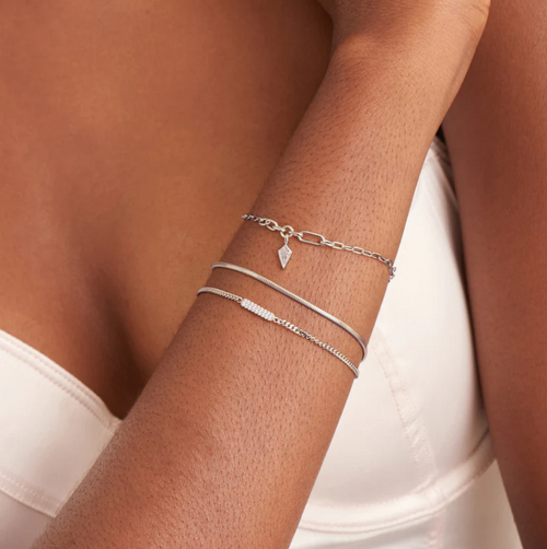 Ania Haie Sterling Silver Glam Bar Bracelet