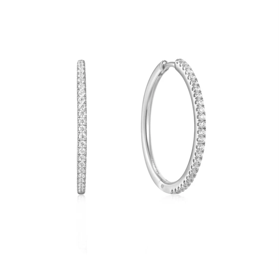 Ania Haie Sterling Silver Glam Hoop Earrings