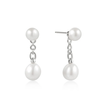Ania Haie Sterling Silver Freshwater Pearl Stud Ear Jackets