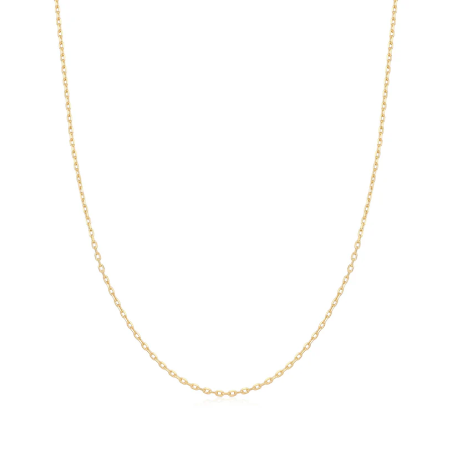 Ania Haie Gold Overlay Mini Link Charm Chain Necklace