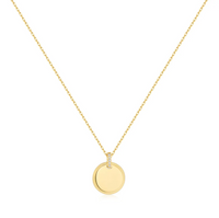 Ania Haie Gold Overlay Disc Pendant Necklace