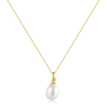 Ania Haie Gold Overlay Freshwater Pearl Pendant Necklace