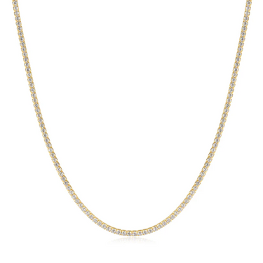 Ania Haie Gold Overlay Cubic Zirconia Pavé Tennis Necklace