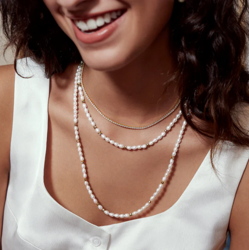 Ania Haie Gold Overlay Cubic Zirconia Pavé Tennis Necklace