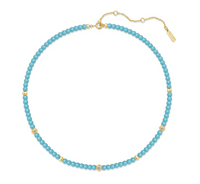 Ania Haie 14Kt Gold Overlay Lab-Created Turquoise Necklace