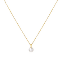Ania Haie Gold Overlay Shell Pearl Drop Pendant Necklace