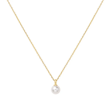 Ania Haie Gold Overlay Shell Pearl Drop Pendant Necklace