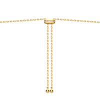 Ania Haie 14Kt Gold Overlay Bezel Cubic Zirconia Station Necklace
