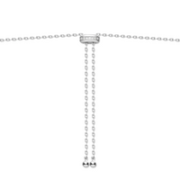 Ania Haie Silver Bezel Cubic Zirconia Station Necklace