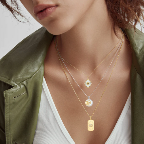 Ania Haie Gold Overlay Evil Eye Tag Charm