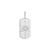 Ania Haie Sterling Silver Evil Eye Tag Charm