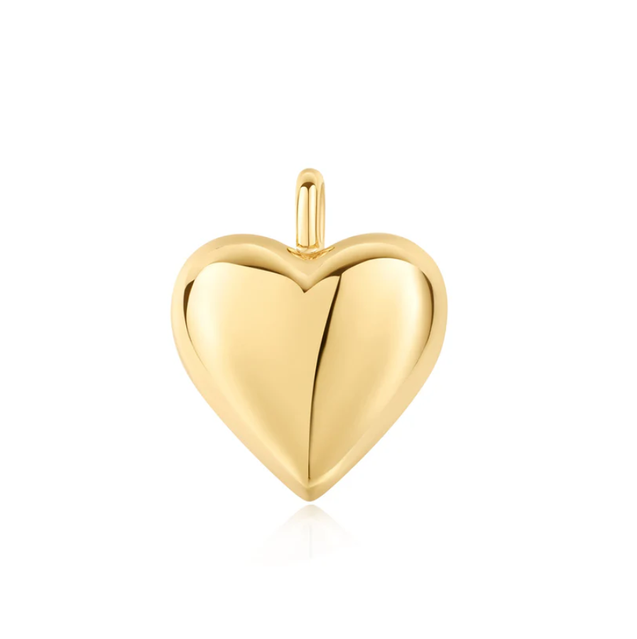 Ania Haie Gold Overlay Dome Heart Charm