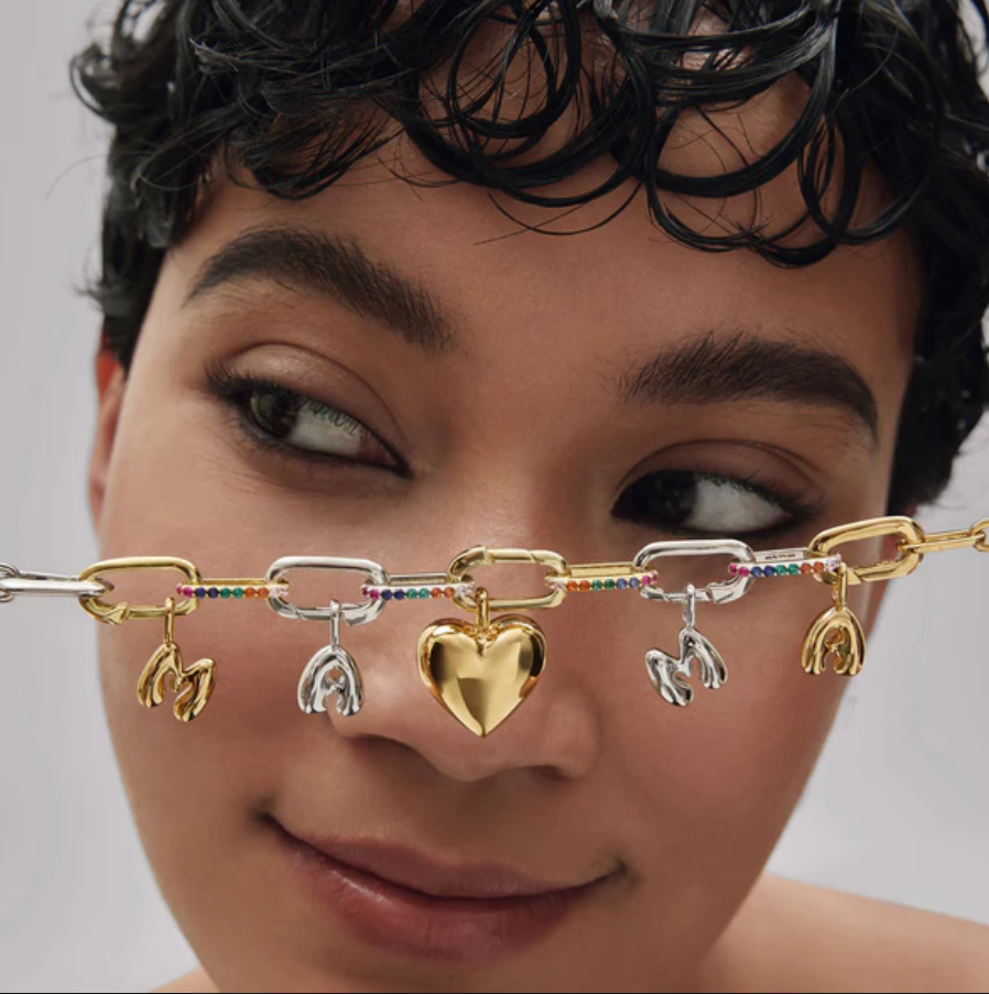 Ania Haie Gold Overlay Dome Heart Charm