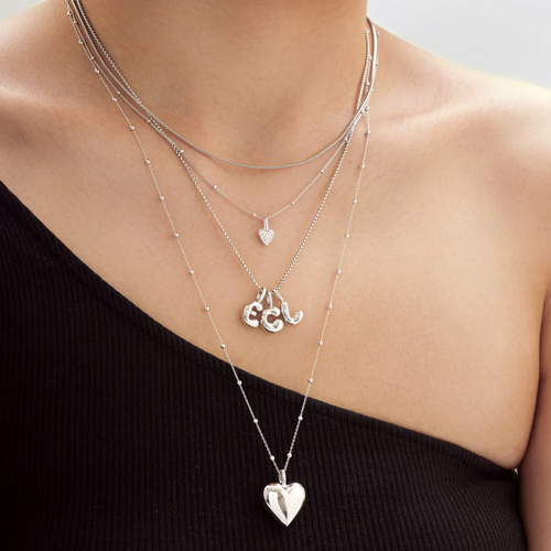 Ania Haie Domed Heart Charm in Sterling Silver