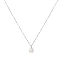 Ania Haie Sterling Silver Shell Pearl Drop Pendant Necklace