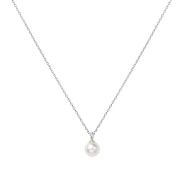 Ania Haie Sterling Silver Shell Pearl Drop Pendant Necklace