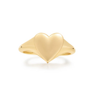 Ania Haie Gold Overaly Love Signet Heart Ring